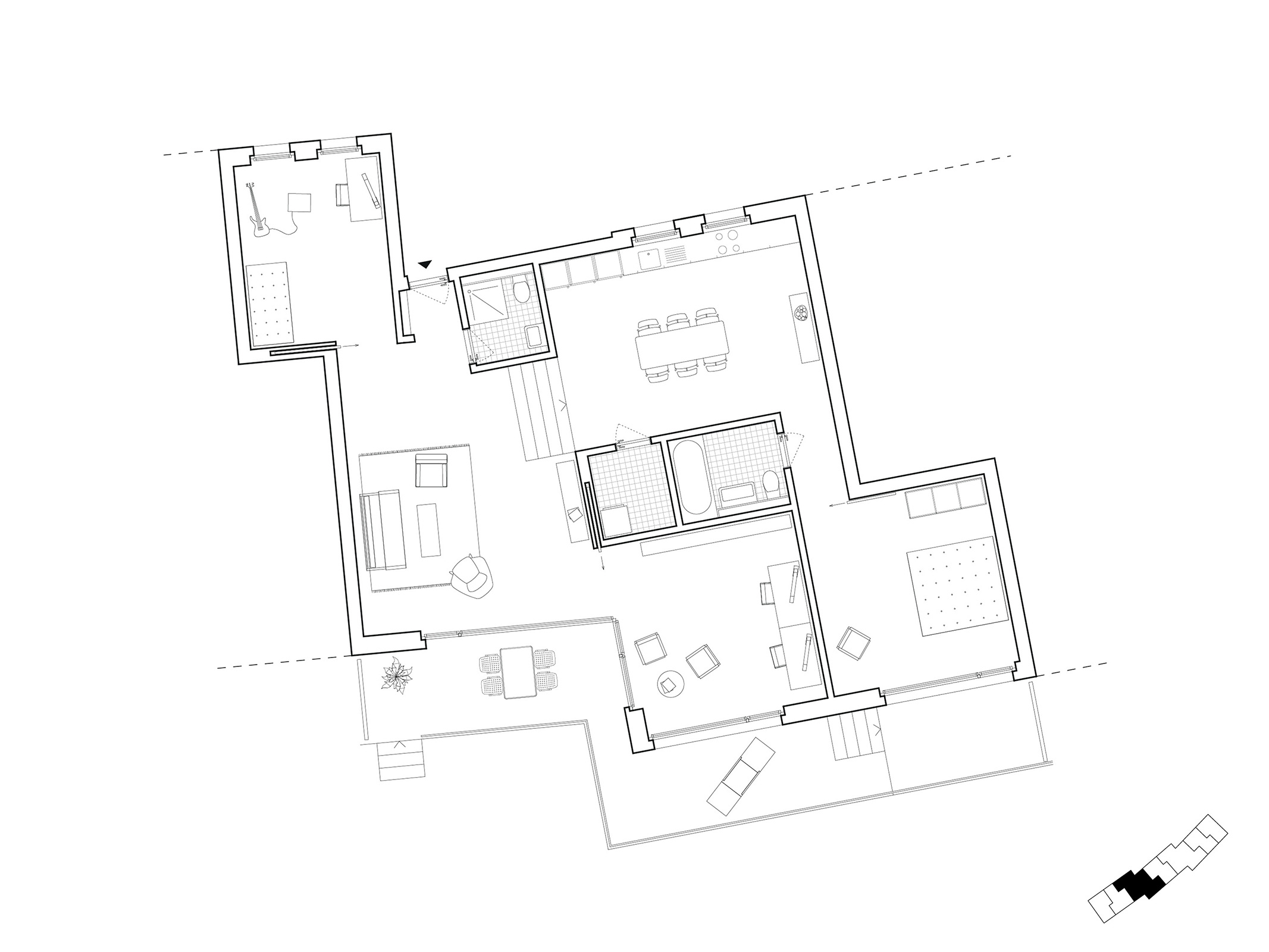 Apartment floor plan 